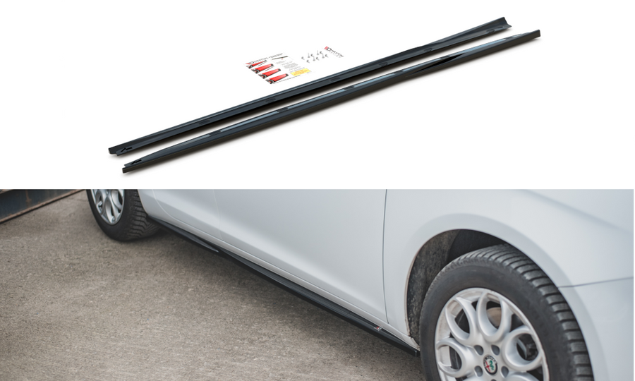Maxton Design AL-GU-1F-SD1T Side Skirts Diffusers Alfa Romeo Giulietta (Facelift) | ML Performance UK Car Parts