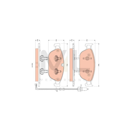 TRW Cotec Gdb1883 Brake Pad Set Incl. Wear Warning Contact | ML Performance Car Parts