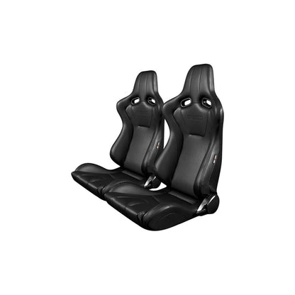BRAUM Venom Series Racing Seats (Black Leatherette) – Pair | ML Performance UK Car Parts