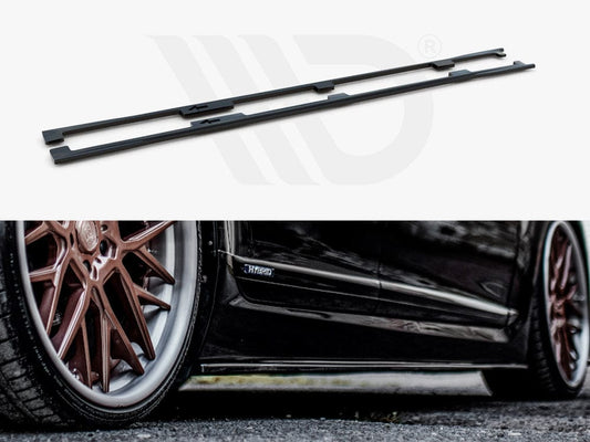 Maxton Design LE-LS-4F-L-SD1T Side Skirt Diffusers Lexus LS Long Wheelbase MK4 Facelift | ML Performance UK Car Parts
