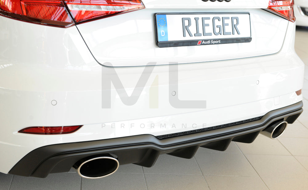 Rieger 00056823 Audi 8V Rear Diffuser (A3 & S3) 2 | ML Performance UK Car Parts