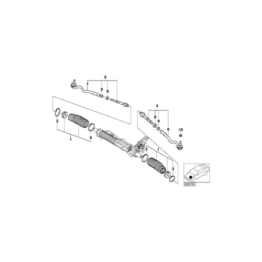 Genuine BMW 32131096465 E46 Repair Kit Bellows (Inc. 316i 1.6, 320i & 316i 1.9) | ML Performance UK Car Parts