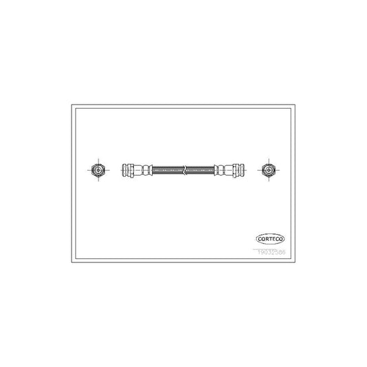 Corteco 19032586 Brake Hose For Mazda 323 | ML Performance UK