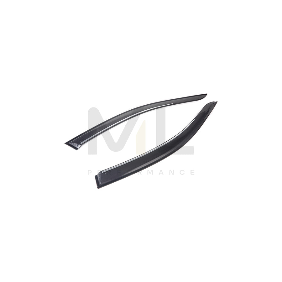 ClimAir CLI0031808 Wind deflectors Arrow direction, Front, Smoke Grey | ML Performance Car Parts