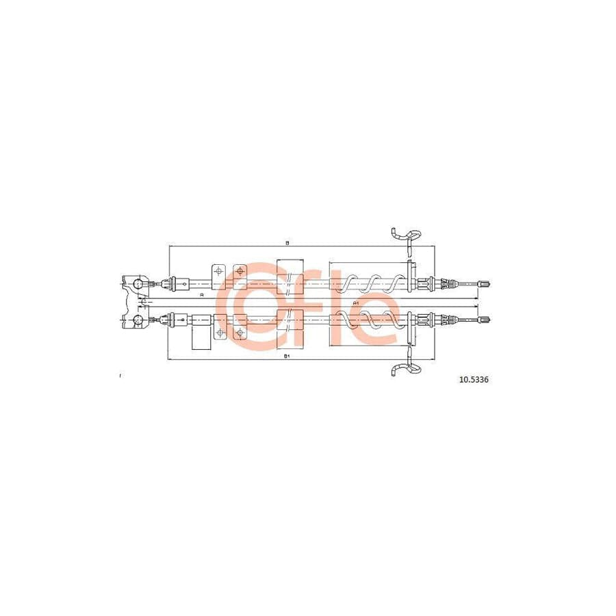 Cofle 92.10.5336 Hand Brake Cable