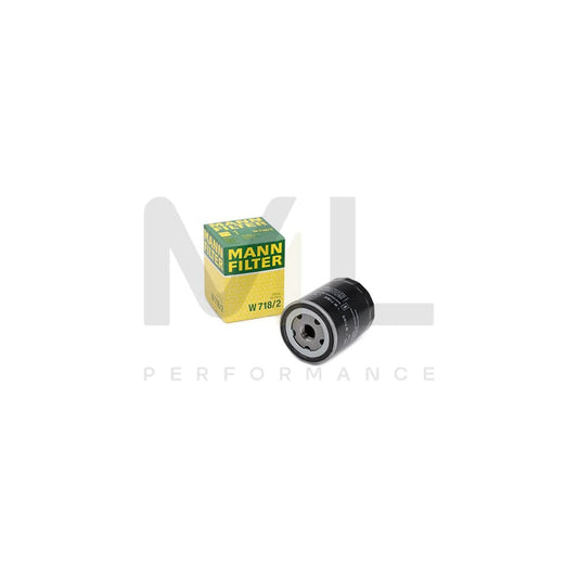 MANN-FILTER W 718/2 Oil Filter Spin-on Filter, with one anti-return valve | ML Performance Car Parts
