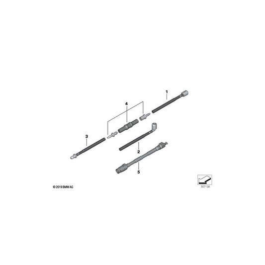 Genuine BMW 61668497345 G29 Hose, Straight (Inc. Z4 20i, Z4 30i & Z4 M40i) | ML Performance UK Car Parts