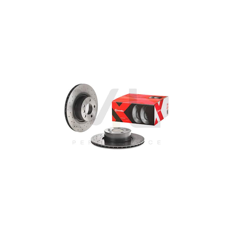 BREMBO 09.B569.1X Brake Disc Perforated / Vented, Coated, High-carbon, with bolts/screws | ML Performance Car Parts