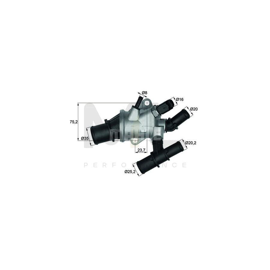 MAHLE ORIGINAL TM 2 105 Engine thermostat Opening Temperature: 105��C, with seal, with sensor | ML Performance Car Parts