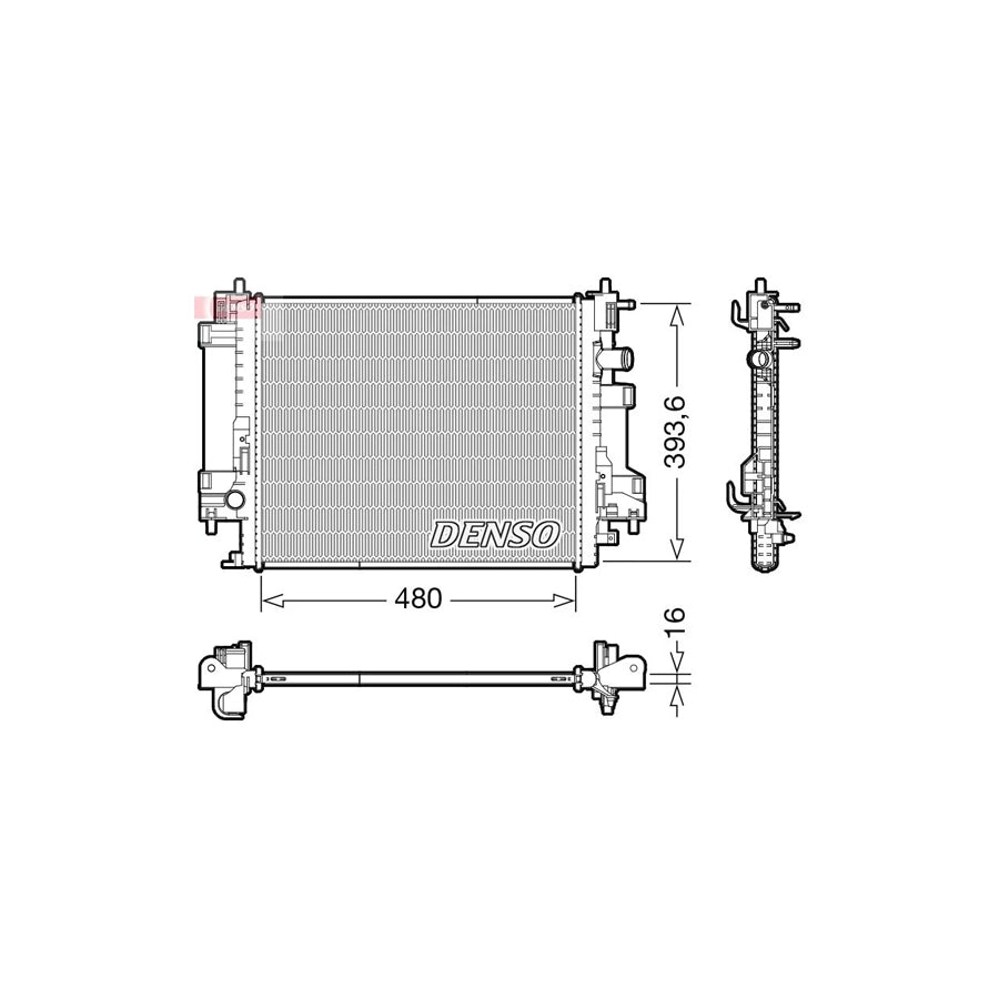 Denso DRM23117 Drm23117 Engine Radiator For Renault Twingo Iii Hatchback (Bcm) | ML Performance UK
