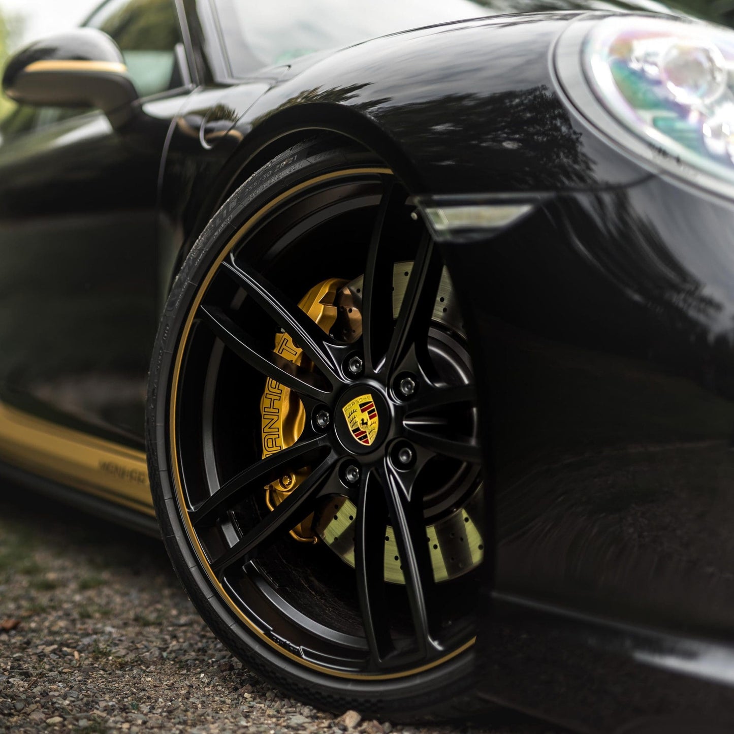 MANHART MHR991TS91221 TECHART FORMULA IV RIM SET FOR PORSCHE 911 TURBO (S)  SILK MATTE BLACK