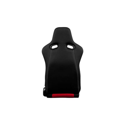BRAUM Venom Series Racing Seats (Black & Red) – Pair