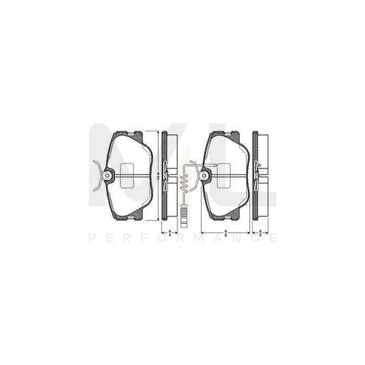 Bosch 0986Tb2099 Brake Pad Set Incl. Wear Warning Contact, With Bolts, With Accessories  | ML Performance Car Parts
