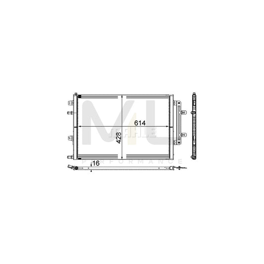 MAHLE ORIGINAL CR 868 000P Engine radiator for AUDI A8 D4 (4H2, 4H8, 4HC, 4HL) Brazed cooling fins | ML Performance Car Parts