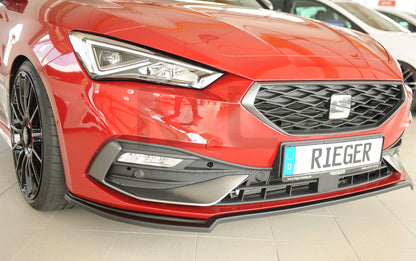 Rieger 00027050 SEAT Leon KL Front Splitter 7 | ML Performance UK Car Parts