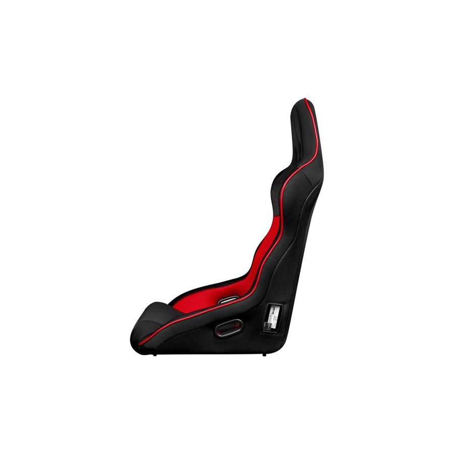 BRAUM Falcon X Series Fia Approved Fixed Back Racing Seat (Black & Red)