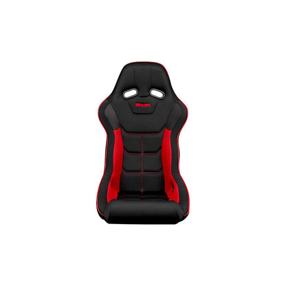 BRAUM Falcon X Series Fia Approved Fixed Back Racing Seat (Black & Red)