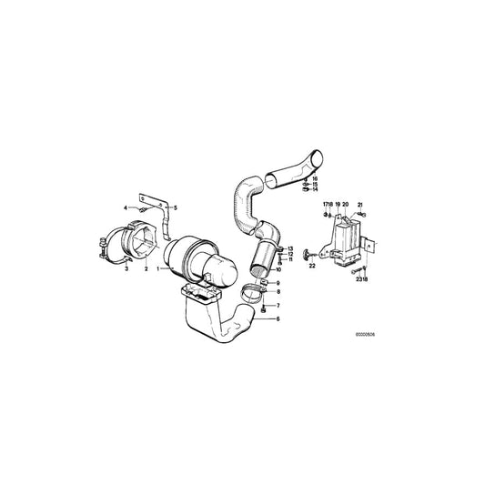Genuine BMW 11651277658 E23 Hose (Inc. 745i) | ML Performance UK Car Parts