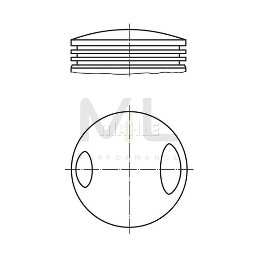 MAHLE ORIGINAL 503 02 00 Piston for PORSCHE 911 84,0 mm, without cooling duct | ML Performance Car Parts