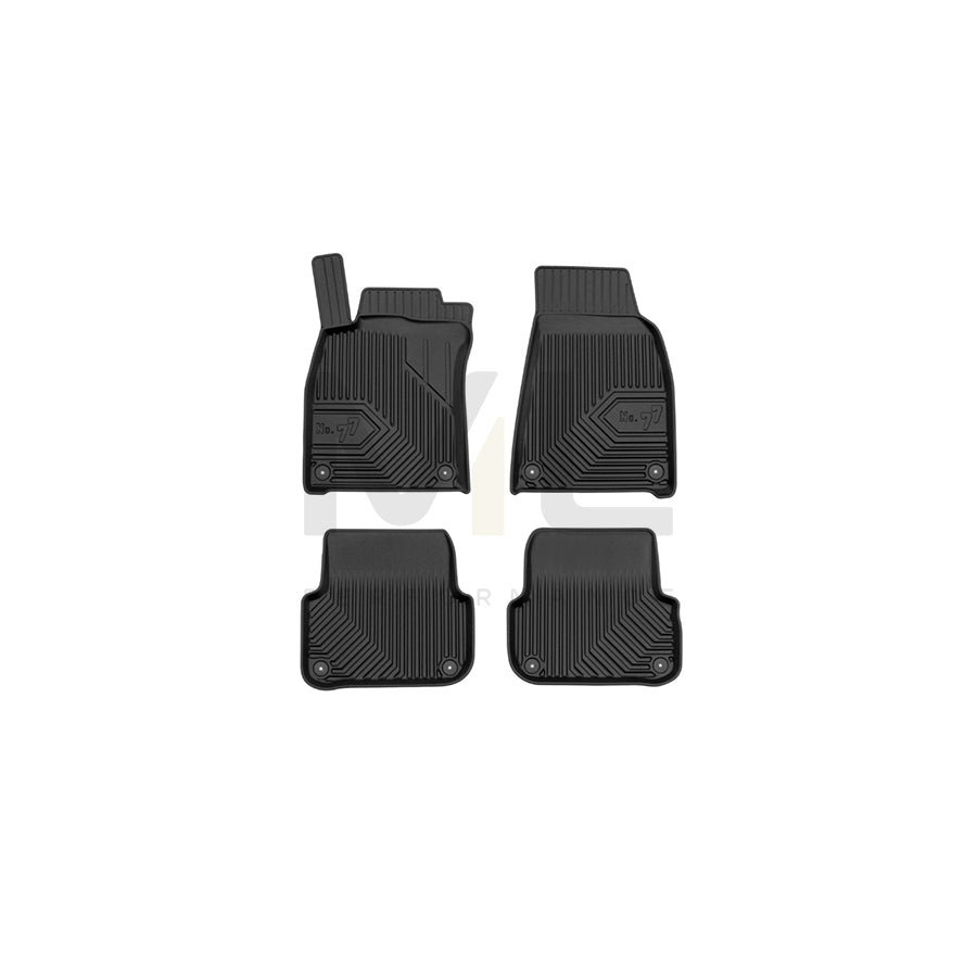 FROGUM Tailored, No.77 77407633 Floor mat set for AUDI A6 Elastomer, Front and Rear, Quantity: 4, Black | ML Performance Car Parts