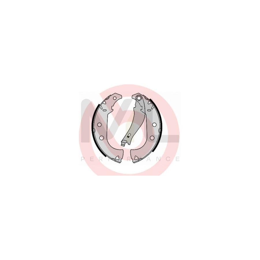 BREMBO S 23 556 Brake Shoe Set with handbrake lever | ML Performance Car Parts