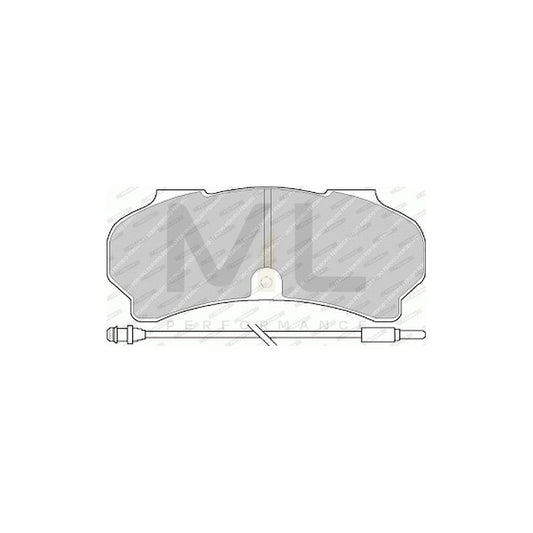 Ferodo Fsl1523 Brake Pad Set For Jeep Grand Cherokee Ii (Wj, Wg) Fuse+ Technology, With Acoustic Wear Warning, With Piston Clip | ML Performance Car Parts