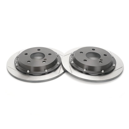 Paragon 2-Piece Brake Discs Rear Pair 296mm x 11mm (11.65" x 0.43") - Honda Civic Type R FK2