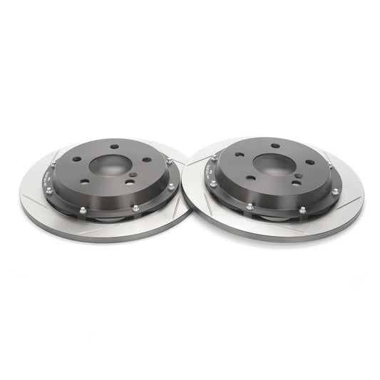 Paragon 2-Piece Brake Discs Rear Pair 296mm x 11mm (11.65" x 0.43") - Honda Civic Type R FK2