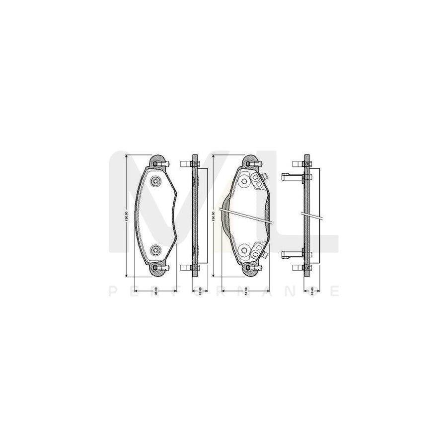 Bosch 0986Tb2443 Brake Pad Set For Toyota Yaris I Hatchback (P1) Excl. Wear Warning Contact, With Accessories  | ML Performance Car Parts