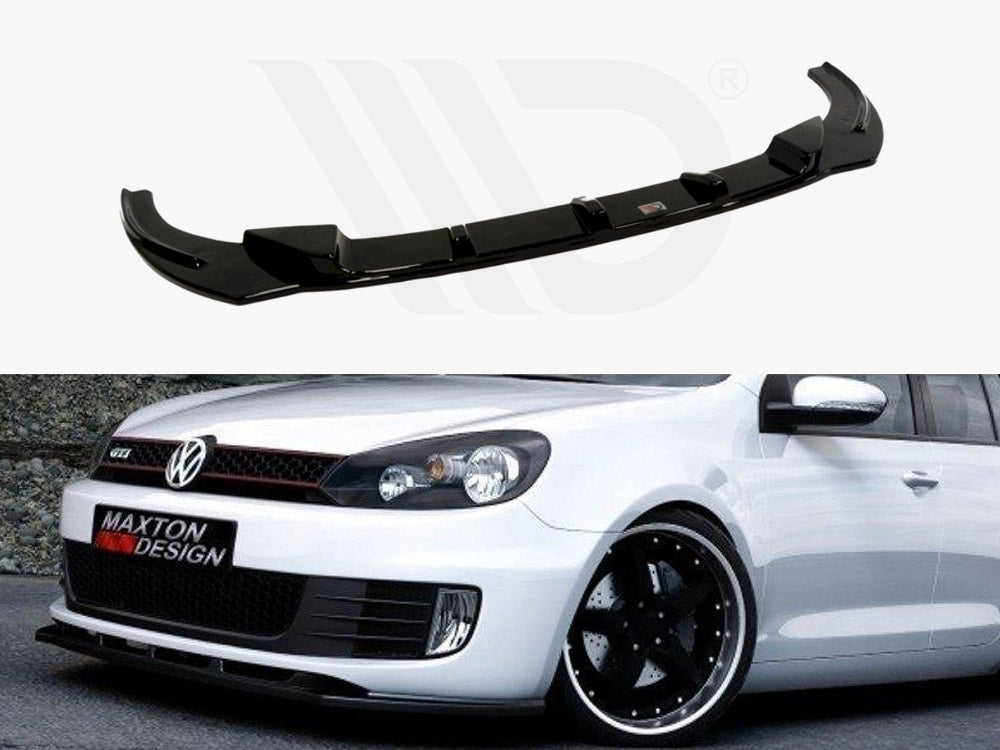 Maxton Design VW-GO-6-GTI-FD1T Front Splitter VW Golf Vi GTI | ML Performance UK Car Parts