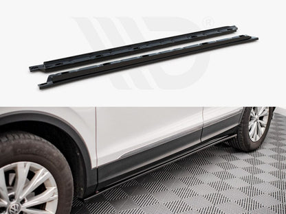 Maxton Design VW-TI-2-SD1T Side Skirts Diffusers VW Tiguan MK2 (2015-2020) | ML Performance UK Car Parts