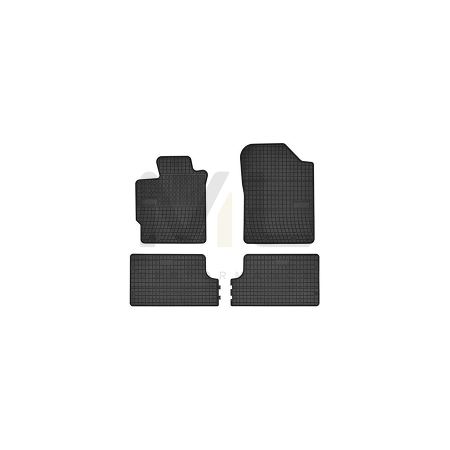 FROGUM Tailored 0808 Floor mat set for TOYOTA Yaris III Hatchback (XP13) Elastomer, Front and Rear, Quantity: 4, Black | ML Performance Car Parts
