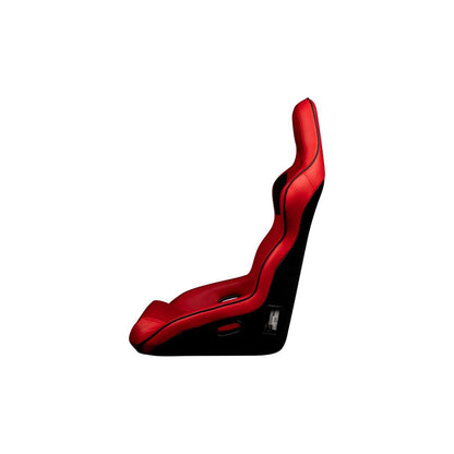 BRAUM Falcon X Series Fia Approved Fixed Back Racing Seat (Red Leatherette)