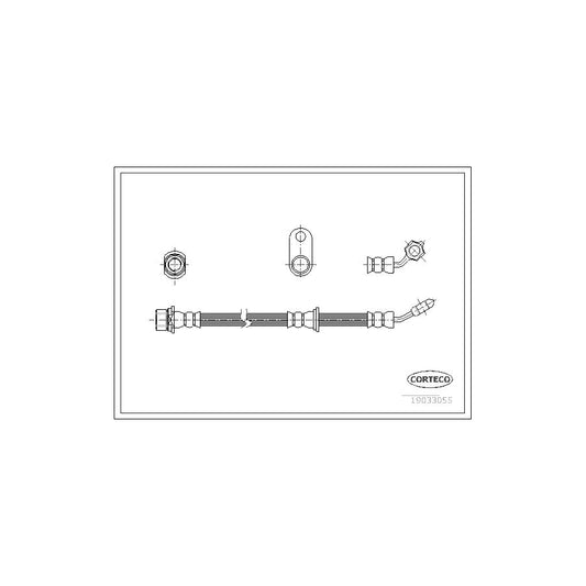 Corteco 19033055 Brake Hose For Toyota Avensis I Saloon (T22) | ML Performance UK