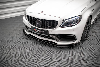 Maxton Design Mercedes Benz C63 AMG Coupe C205 (Facelift) Front Splitter V.1