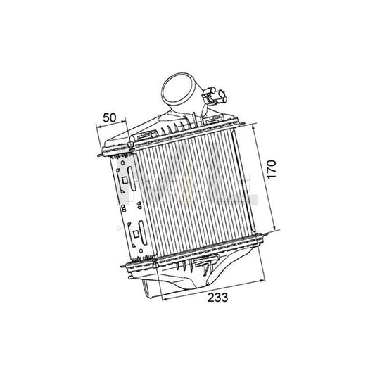 MAHLE ORIGINAL CI 174 000P Intercooler for SMART FORTWO with sensor | ML Performance Car Parts