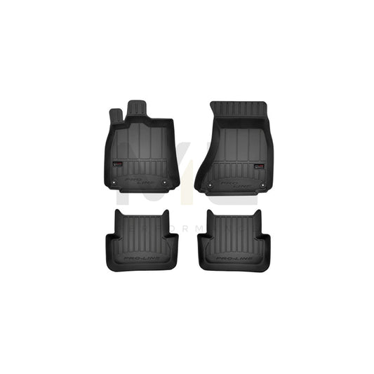 FROGUM Tailored 3D407114 Floor mat set for AUDI A4 Elastomer, Front and Rear, Quantity: 4, Black | ML Performance Car Parts