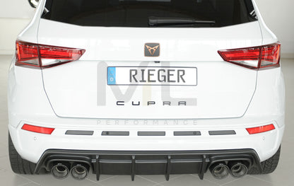 Rieger 00027045 SEAT 5FP Ateca Cupra Rear Diffuser 6 | ML Performance UK Car Parts