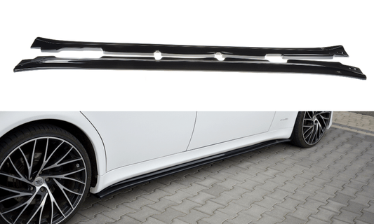 Maxton Design MS-QP-5-SD1T Side Skirts Diffusers Maserati Quattroporte MK5 (Facelift) | ML Performance UK Car Parts