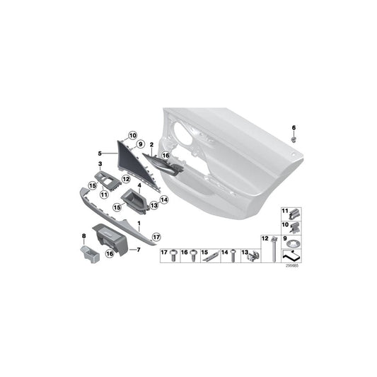 Genuine BMW 51427290393 F06 F06 Cover Loudspeaker Left ELFENBEINWEISS (Inc. 640d, 650iX 4.0 & 650i) | ML Performance UK Car Parts