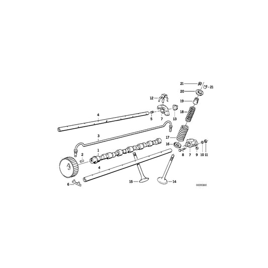 Genuine BMW 11341714786 E34 E30 Intake Valve W.Oversize Va.System +0,2mm 42,0/7,17mm (Inc. Z1, 325e & 525e) | ML Performance UK Car Parts