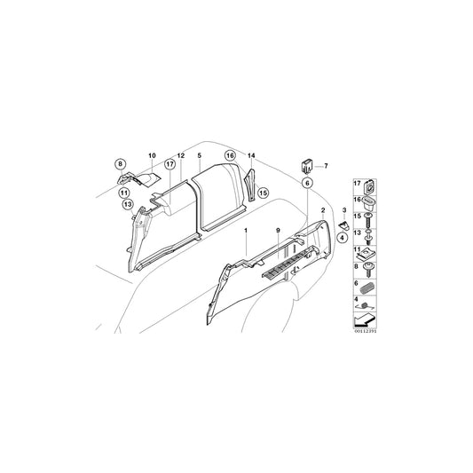 Genuine BMW 51478217133 E39 Left Trunk Trim SCHWARZ (Inc. 528i, 520i & 525tds) | ML Performance UK