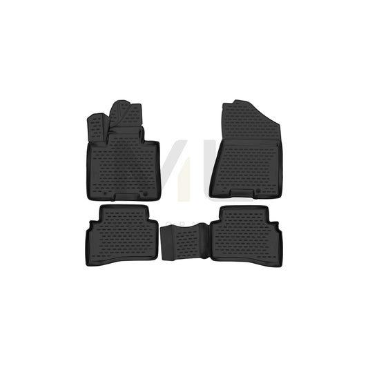 WALSER Tailored, XTR 75208 Floor mat set Elastomer, Front, Black | ML Performance Car Parts