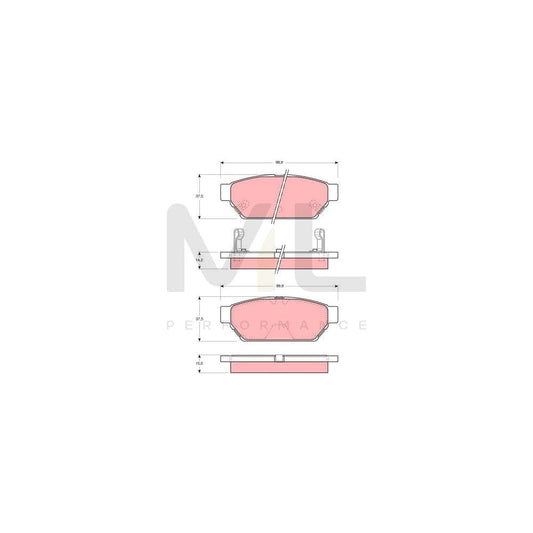 TRW Gdb3045 Brake Pad Set With Acoustic Wear Warning | ML Performance Car Parts