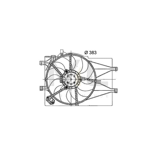 MAHLE ORIGINAL CFF 201 000P Fan, radiator ???: 383mm, with radiator fan shroud | ML Performance Car Parts