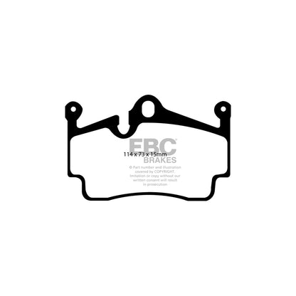 EBC DP81920RPX Porsche RP-X Full Race Rear Brake Pads - Brembo Caliper 2 | ML Performance UK Car Parts