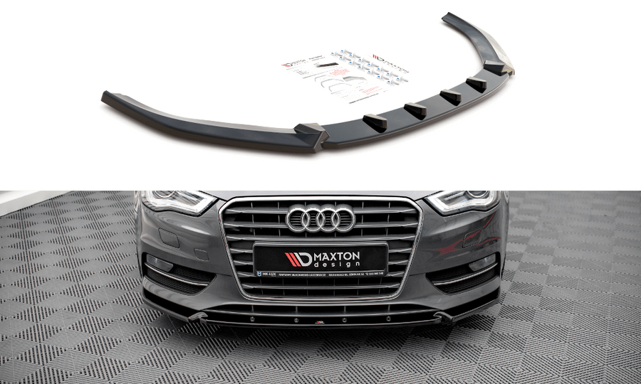Maxton Design AU-A3-8V-FD1T Front Splitter Audi A3 Sportback 8V | ML Performance UK Car Parts