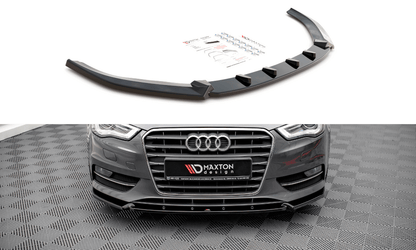 Maxton Design AU-A3-8V-FD1T Front Splitter Audi A3 Sportback 8V | ML Performance UK Car Parts