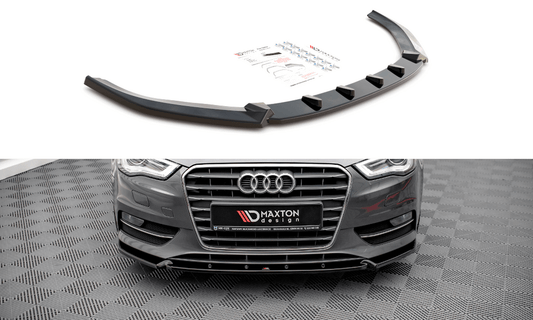 Maxton Design AU-A3-8V-FD1T Front Splitter Audi A3 Sportback 8V | ML Performance UK Car Parts