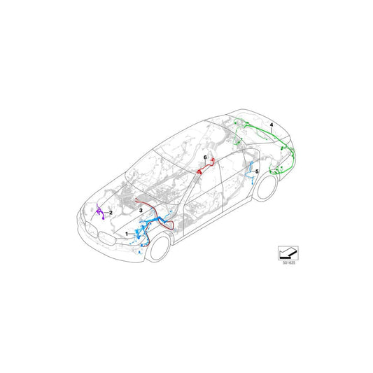 Genuine BMW 61127949824 G11 G30 G12 Rep.Wiring Harness, Delivery Unit (Inc. 750LiX 4.0, M550dX & 740e) | ML Performance UK Car Parts